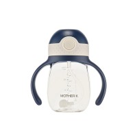 Mother K Hug Weighted Straw Cup 210ml - Navy